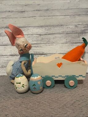 Vintage Annalee Mobilitee Easter Bunny Set 1970’s